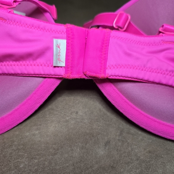 Victoria Secret PINK Bling Wear Everywhere Super Push Up Bra Size 36C - Picture 6 of 11